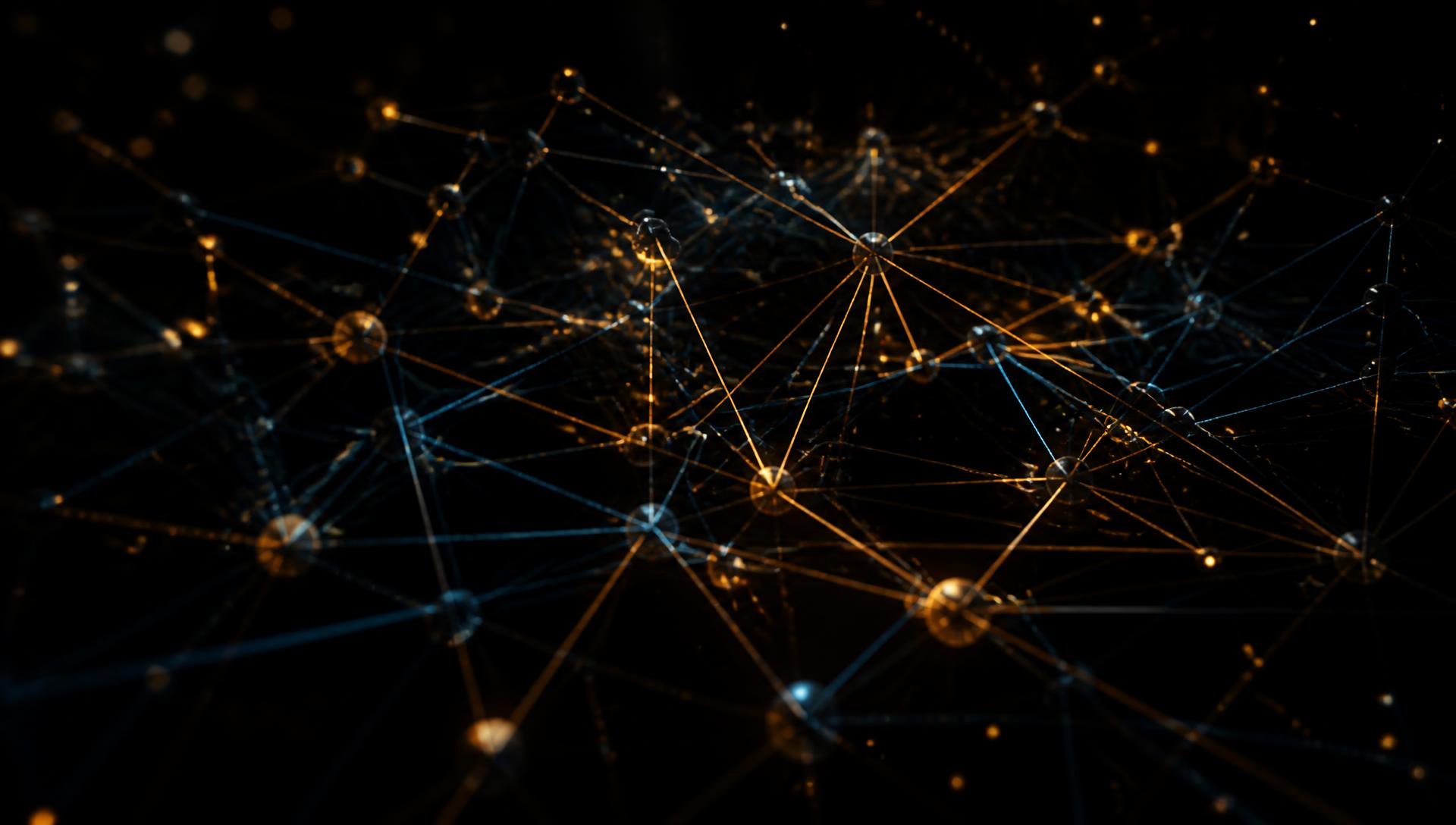 Rede de nós e conexões de dados